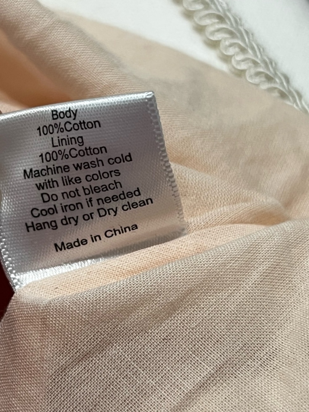 HUNTER BELL Braden Abstract Coral Cream Midi Dress (2023) - Picture 8 of 8